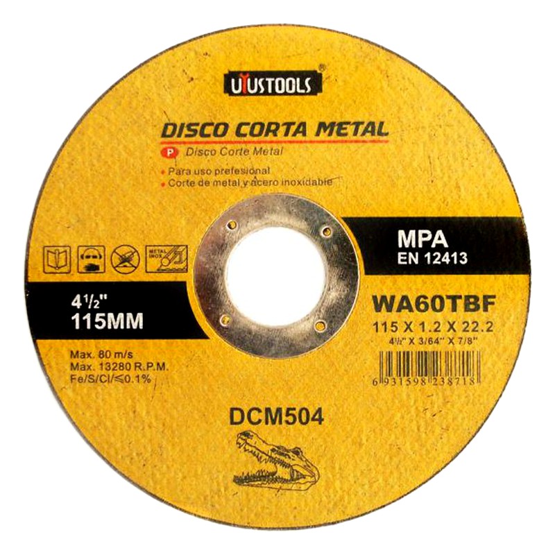 DISCO METAL 4-1/2 115MMx1.2x22.2/ UYUSTOOLS DCM504