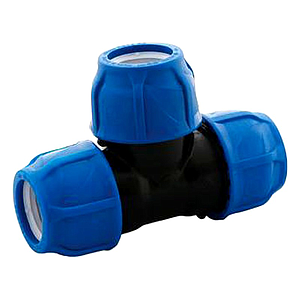 TEE BOCAS IGUALES 25M (3/4") PVC HDPE/ POELSAN