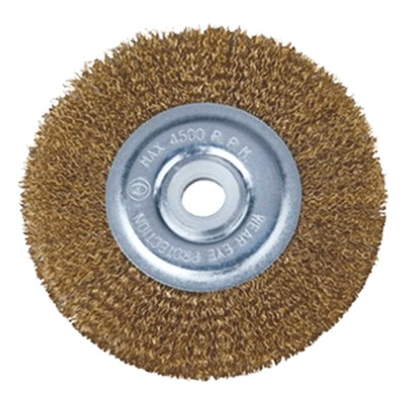 ESCOBILLA REDONDA 4" DORADA/ UYUSTOOLS EBR004