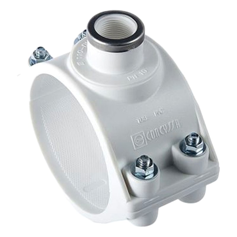 ABRAZADERA 1-1/2X1/2" PVC SAP/ CONSISA