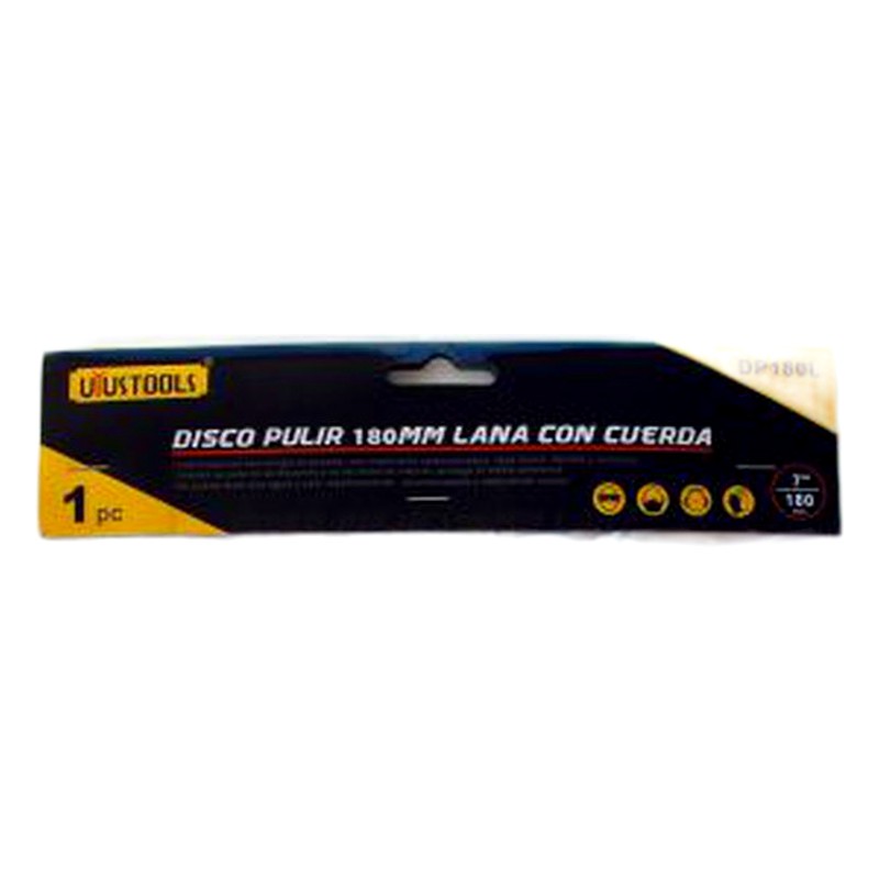 DISCO PULIR DE LANA 7" 180MM/ UYUSTOOLS DP180L