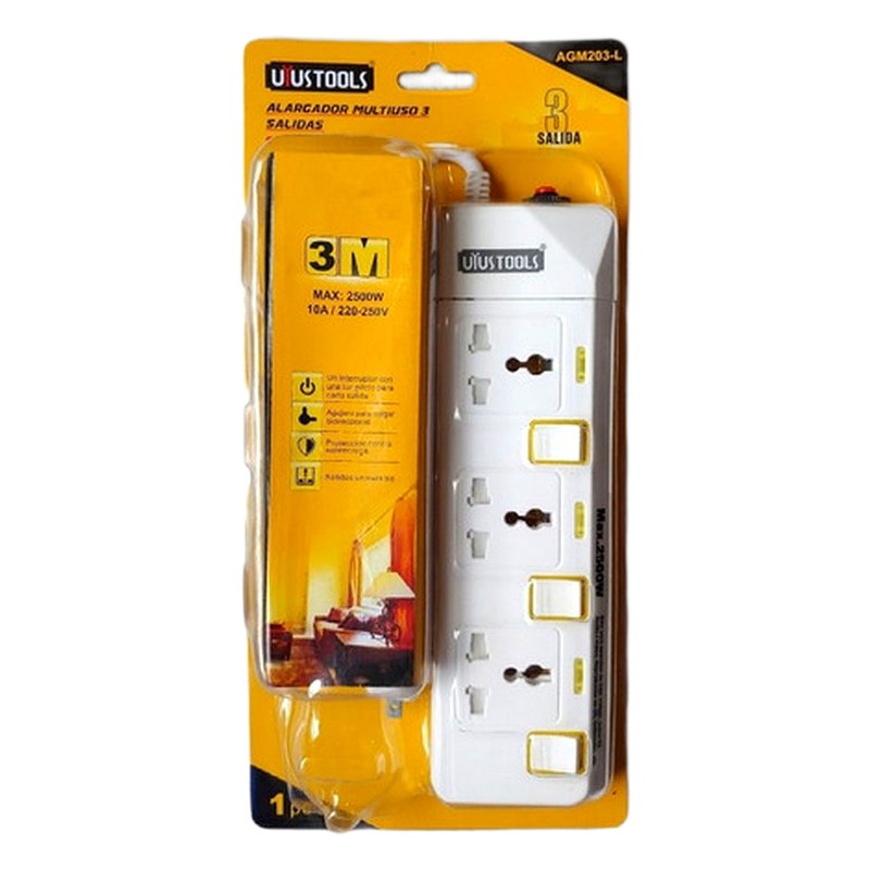 SUPRESOR ALARGADOR MULTIUSO 3 SALIDAS INDIV/ UYUSTOOLS AGM203-L