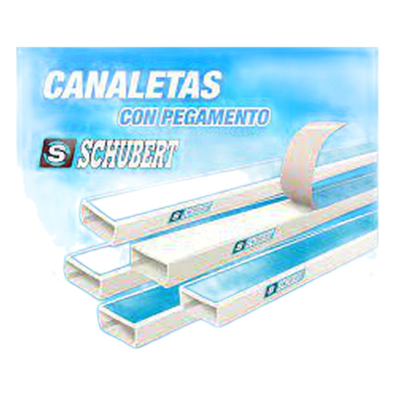 CANALETA 10X20 PVC C/PEGATINA/ SCHUBERT