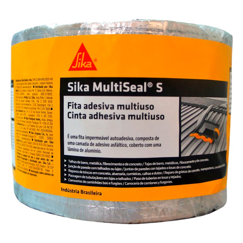 CINTA AUTOADHESIVA IMPERMEABLE ALUMINIO 10CMX10M/ SIKA MULTISEAL S 