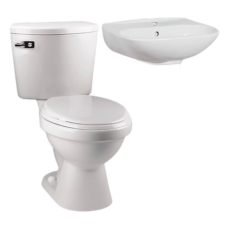 INODORO RAPID JET- JUEGO COMPLET (LAVADERO MANCORA, PEDESTAL Y ACCESORIO)/TREBOL 