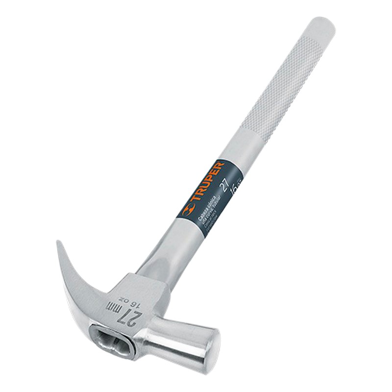 MARTILLO CABEZA CONICA 27MM UÑA CURVA MANGO TUBULAR/ TRUPER 10914