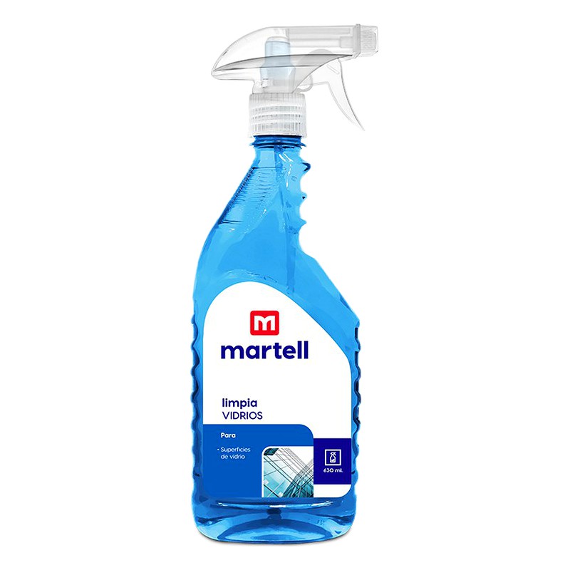 LIMPIA VIDRIOS 630 ML.(SPRAY) C/GATILLO MULTIUSO/ MARTELL 1003604