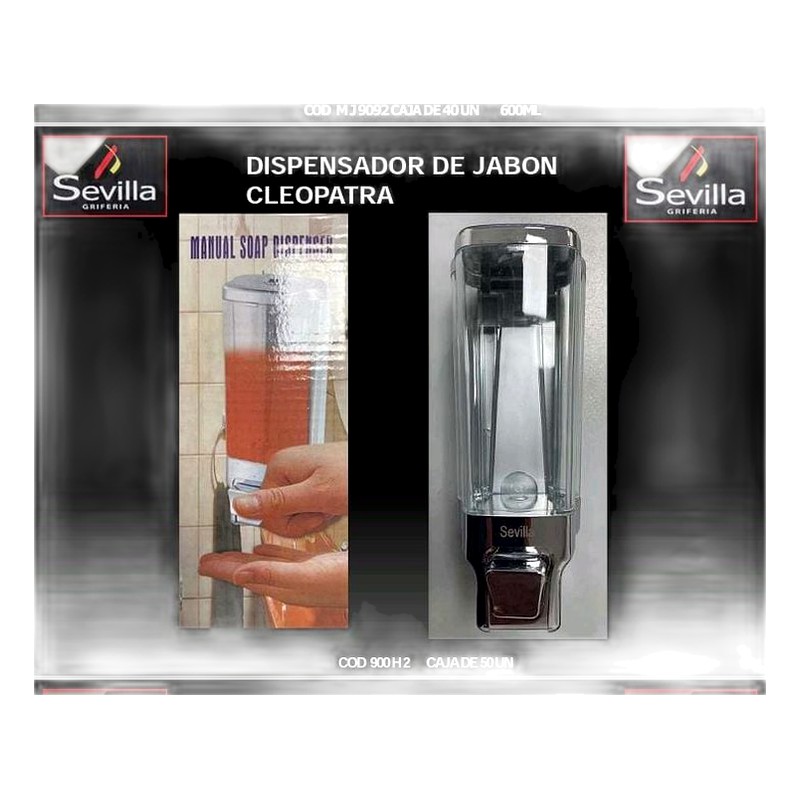 DISPENSADOR DE JABON LIQUIDO MOD/ CLEOPATRA