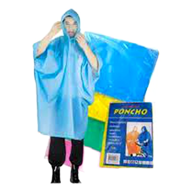 PONCHO PLASTICO PARA LLUVIA